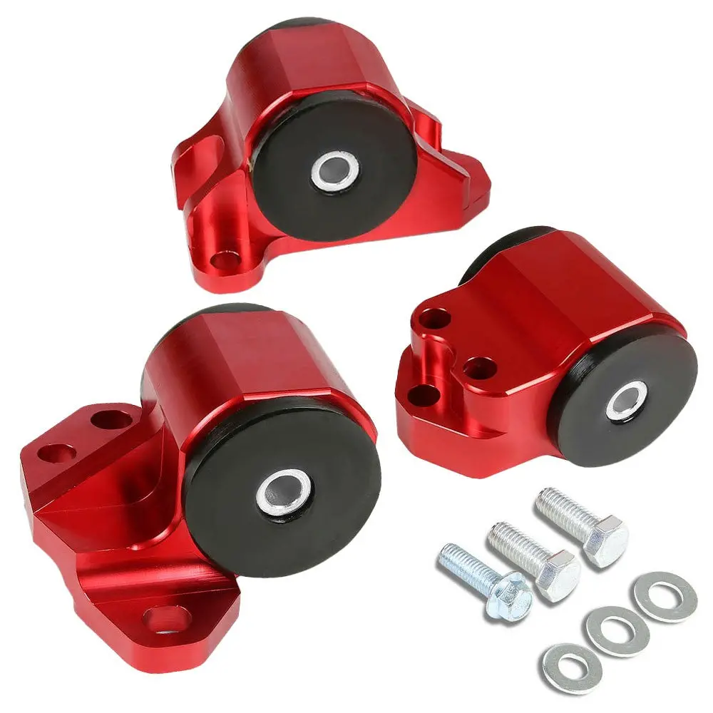 T-6061 Aluminum Red Front Engine Mount For B & D Series Engine Manual 1