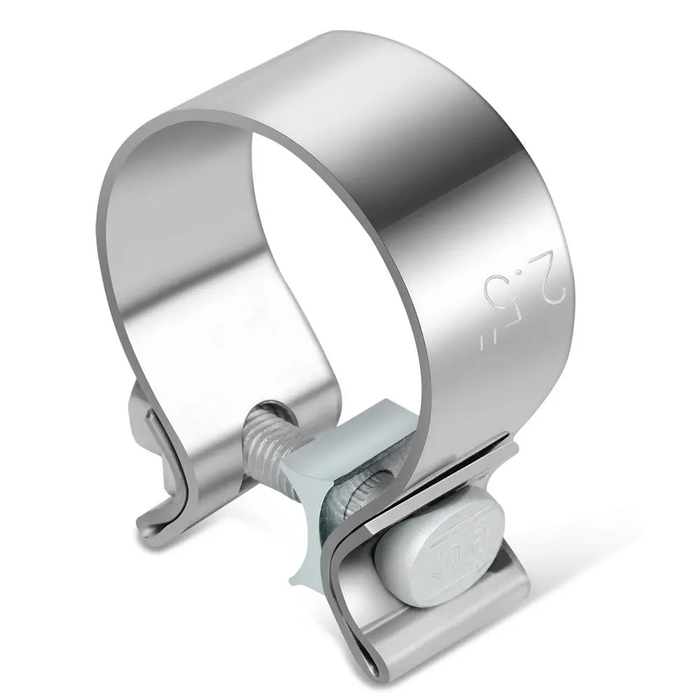 1X Bfc 2.50" Clamp-On Narrow Band Style Exhaust Muffler Pipe Clamp 1