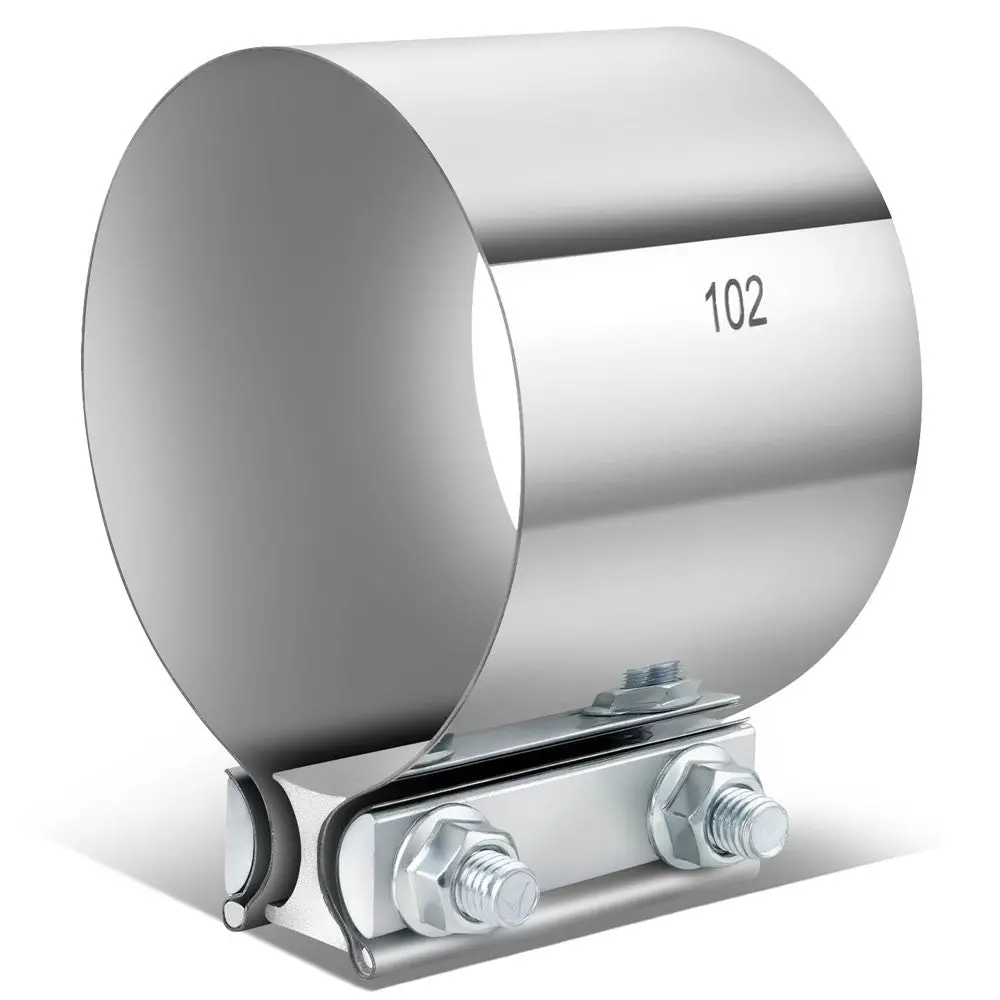 1X Bfc 4.00" Clamp-On Butt Joint Band Style Exhaust Muffler Pipe Clamp 1
