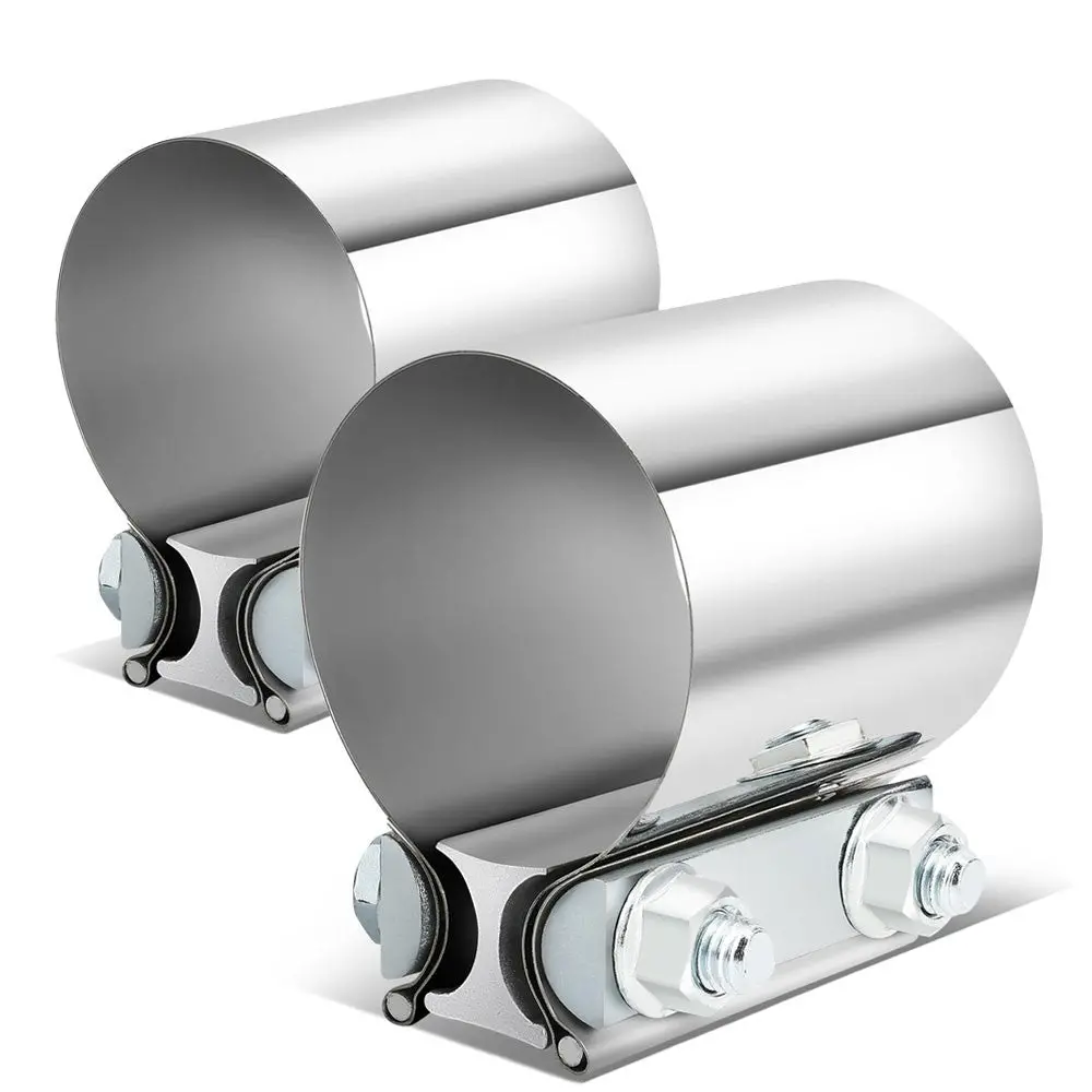 2X Bfc 2.50" Clamp-On Butt Joint Band Style Exhaust Muffler Pipe Clamps 1