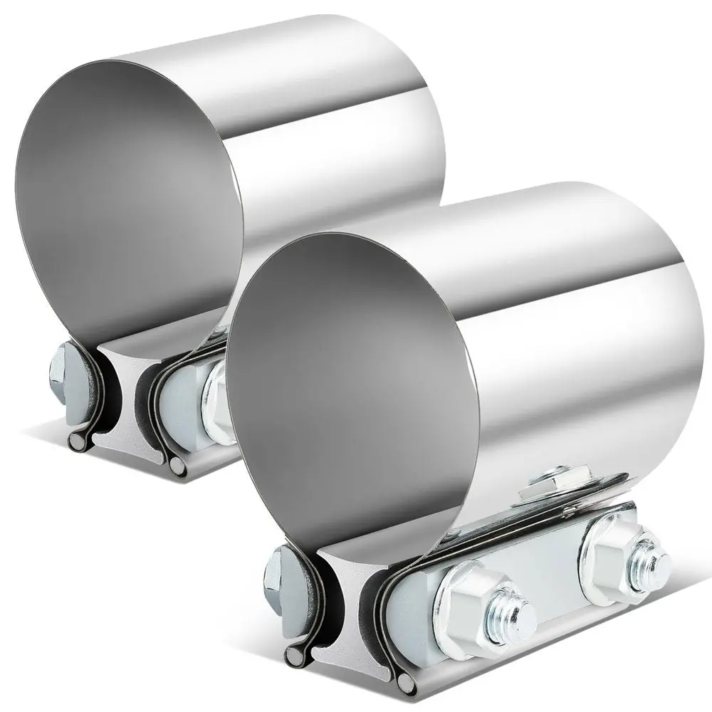 2X Bfc 2.75" Clamp-On Butt Joint Band Style Exhaust Muffler Pipe Clamps 1