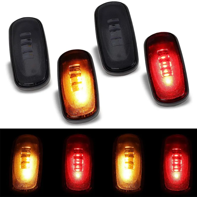 4X Smoke Led Clearance Side Marker Light For 03-09 Ram 2500/3500 Dually Fender 1