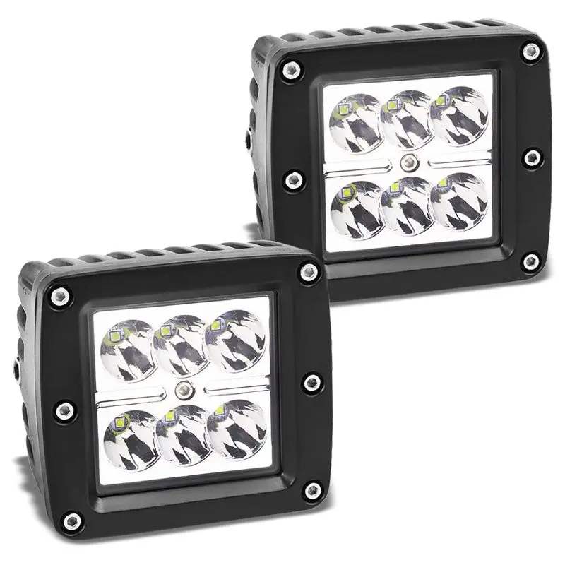 2X Top Mount Bull Bar/Roof Fog Light Lamp 6500K Led For Off Road Atv Truck Suv 1
