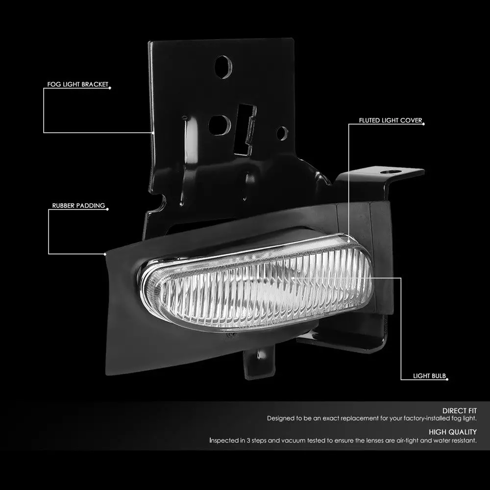 Front Bumper Replace Right Halogen Fog Light H11 Bulb For 96-98 Mustang 2