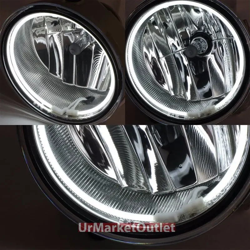Clear Lens Oe Bumper Ccfl Halo Ring Fog Light Lamp For 06-10 F150/Mark Lt 1