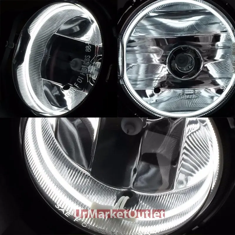 Clear Len Oe Front Bumper Ccfl Halo Ring Foglight Lamp+Bulb For 11-14 Cruze J300 1