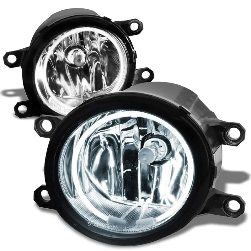 Front Bumper Fog Light Lamp+Halo Ring Ccfl Drl+Bulb Clear Lens For 07-13 Camry 1