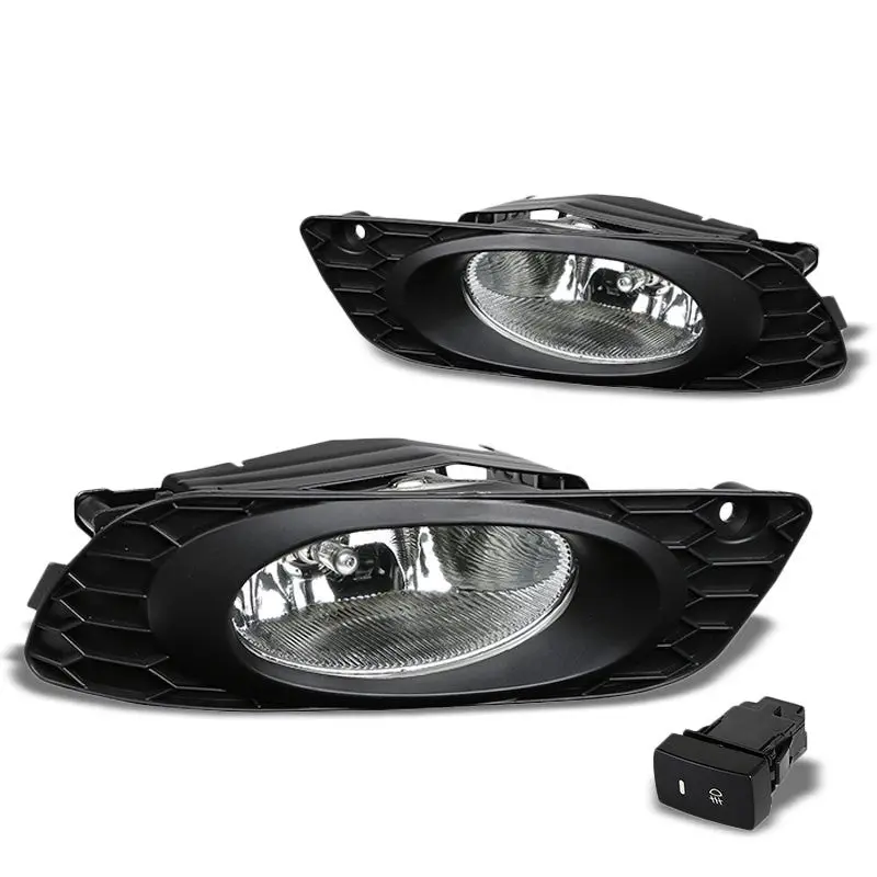 Clear Lens Housing Driving/Bumper Fog Light+Mounting For Honda 2012 Civic Fb 4Dr 1