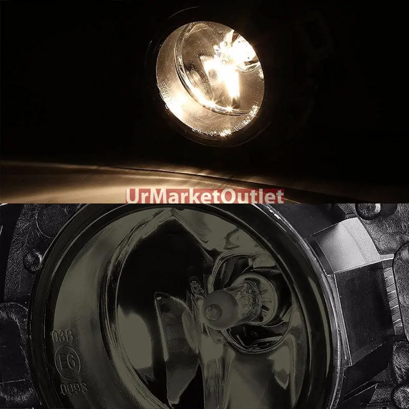Smoke Lens Chrome Housing Fog Light/Lamp For Nissan 08-15 Frontier 05-15 Xterra 1