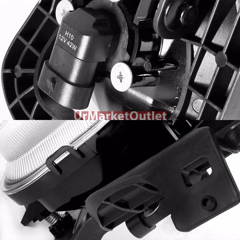 Clear Lens Chrome Housing Front Bumper Fog Light/Lamp Kit For Ford 06-07 Ranger 2