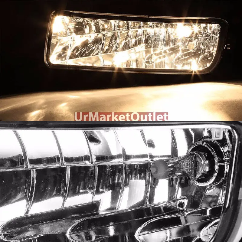 Clear Lens Chrome Housing Bumper Fog Light/Lamp For Ford 04-06 Expedition U222 1