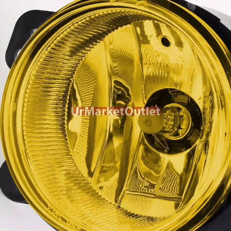 Yellow Amber Lens Oe Front Bumper Fog Light Lamp For Jeep 07-17 Wrangler Jk 1