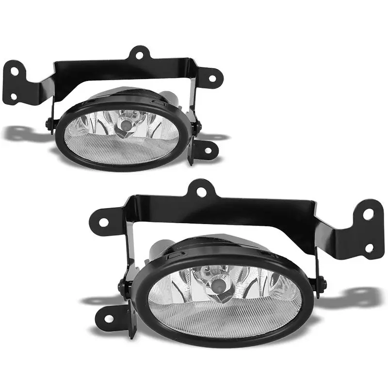 Front Left/Right Fog Light Lamp Chrome/Clear For 01-03 Honda Civic 1.7L 1