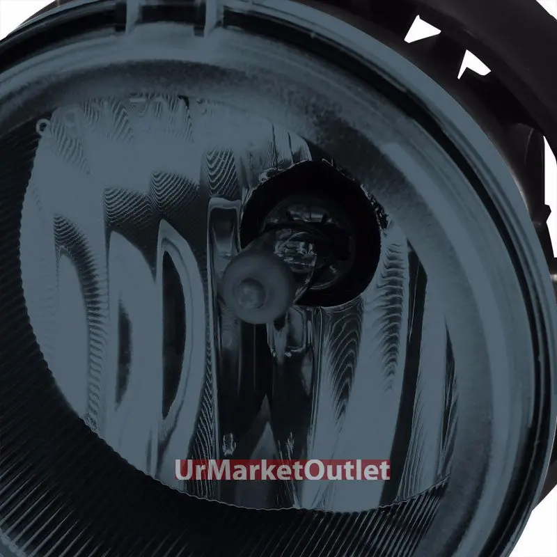 Smoke Len Oe Bumper Round Fog Light Lamp +Switch For 05+ Chrysler/Dodge/Jeep 1