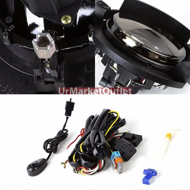 Smoke Lens Chrome Housing Front Fog Light/Lamp Kit For Ford 02-05 Explorer U152 2