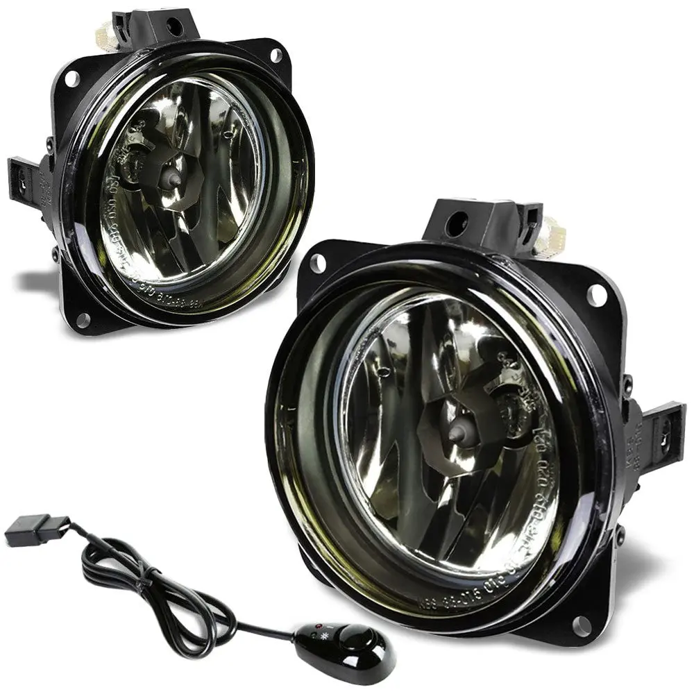 Smoke Lens Oe Bumper Reflector Fog Light Replacement Kit For 05-06 Ford Escape 1