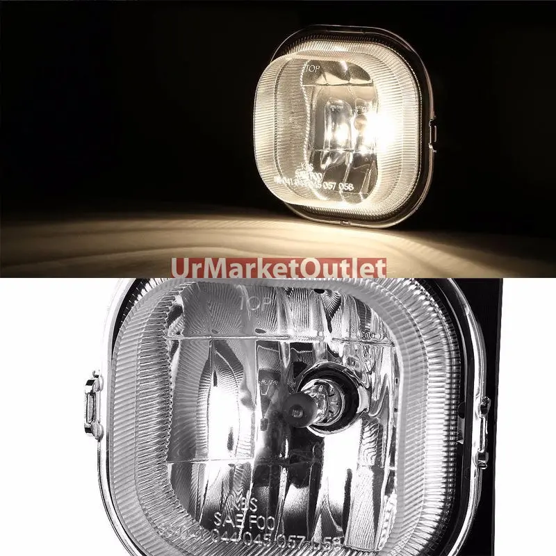 Clear Lens Chrome Housing Fog Light/Lamp For 05-07 F250/350/450/550 Superduty 1