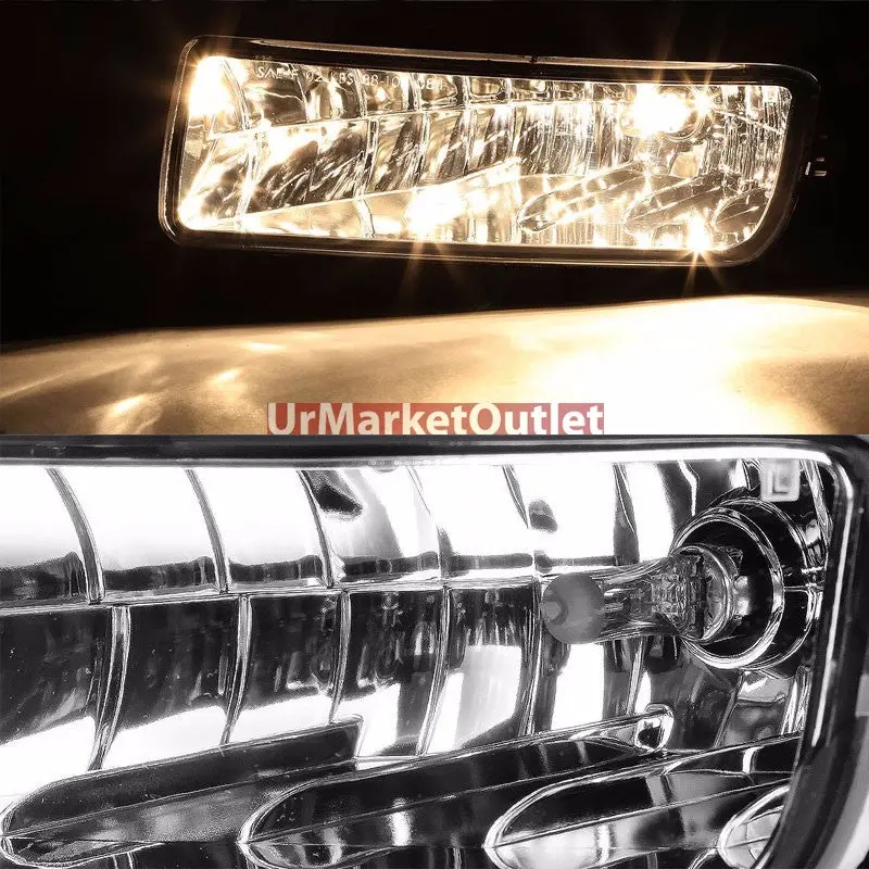 Clear Lens Chrome Housing Bumper Fog Light/Lamp For Ford 03-06 Expedition U222 1