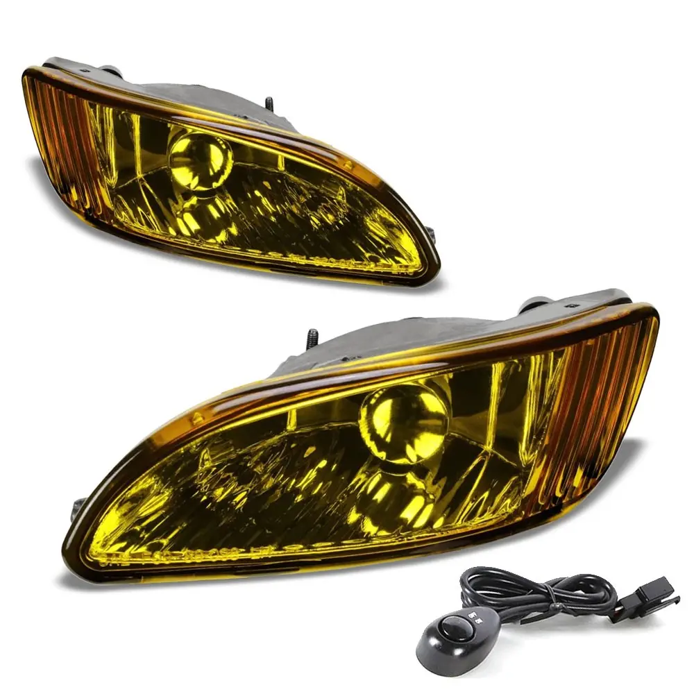 Amber Lens Oe Bumper Reflector Fog Light Lamp Kit For 04-06 Lexus Rx330 Xu30 1