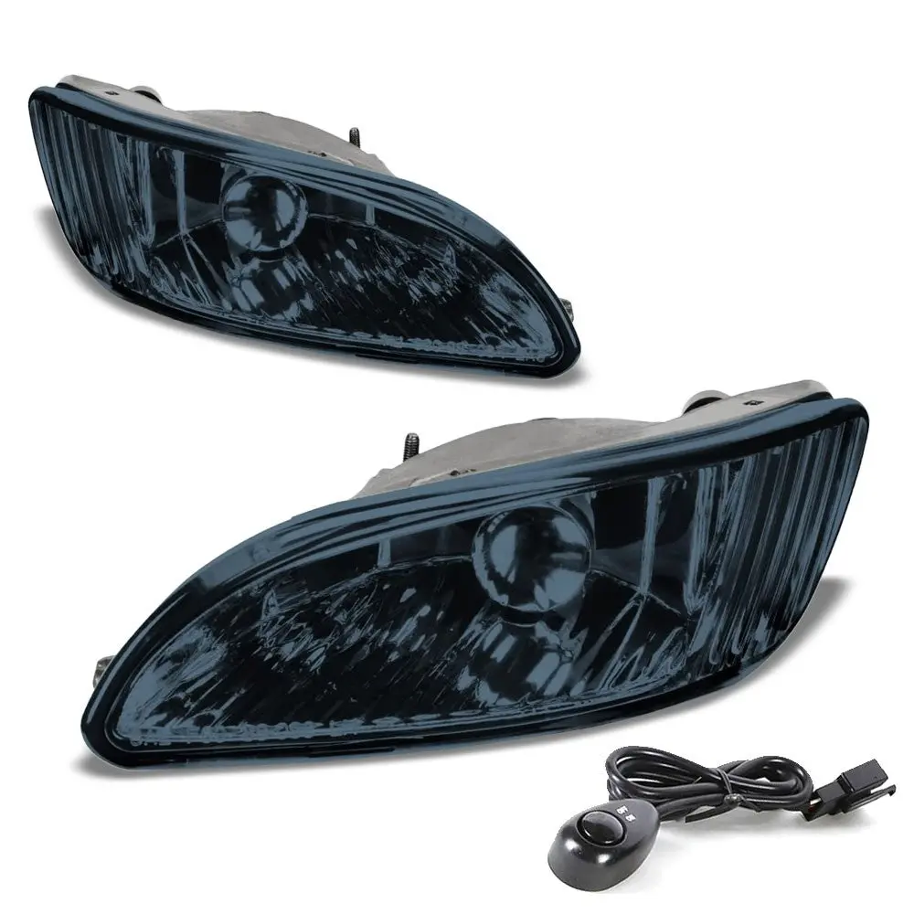 Smoke Lens Oe Bumper Reflector Fog Light Lamp Kit For 04-06 Lexus Rx330 Xu30 1