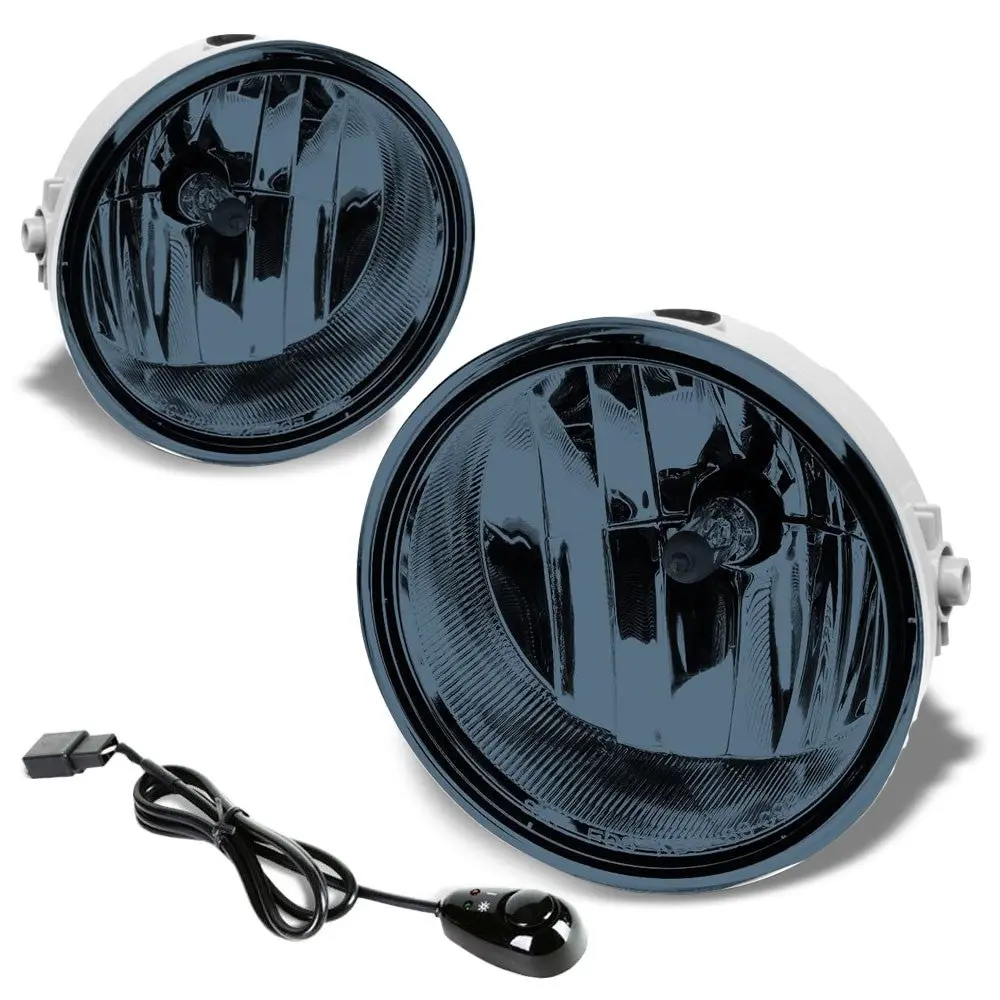 Smoke Lens Oe Bumper Reflector Fog Light Replacement Kit For 06-10 Ford F-150 1