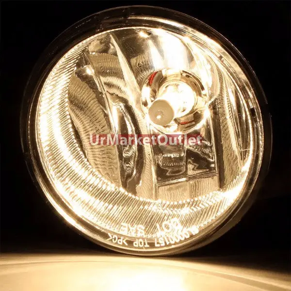 Clear Lens Oe Front Bumper Fog Light Lamp+Bulb+Switch For Jeep 07-18 Wrangler 2