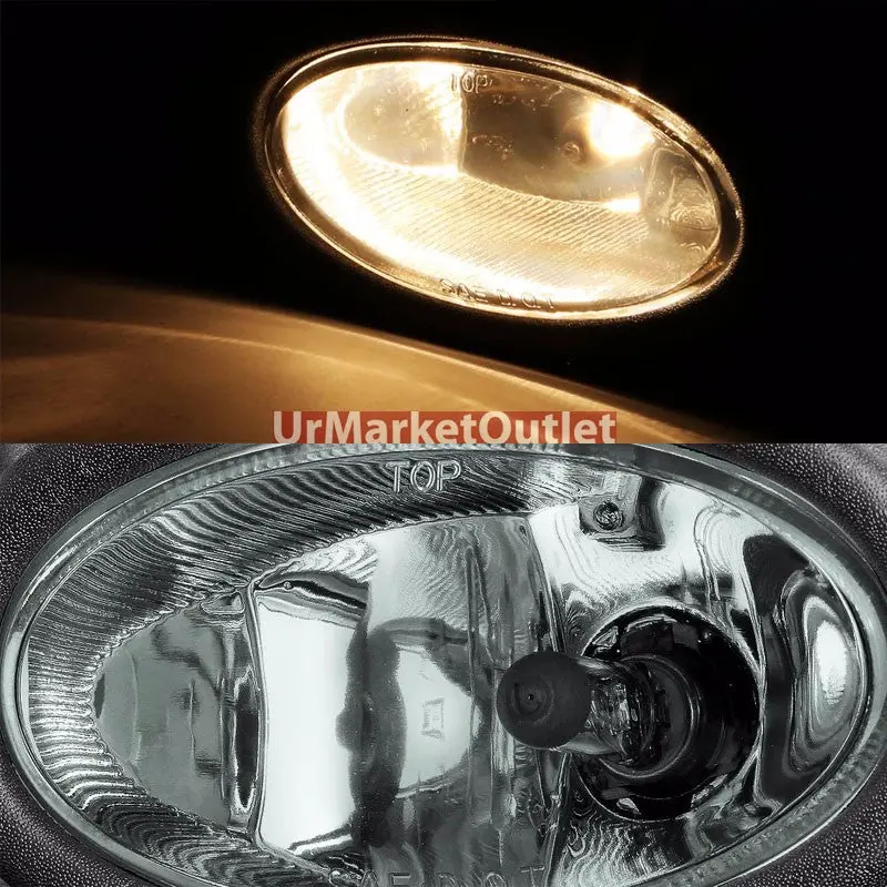 Smoke Lens Chrome Housing Front Bumper Fog Light/Lamp Kit For Honda 06-08 Civic 1