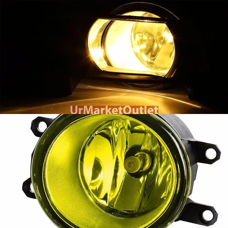 Amber Lens Chrome Housing Front Bumper Fog Light/Lamp For Toyota 07-09 Camry 1