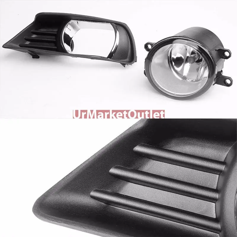 Clear Lens Chrome Housing Front Bumper Fog Light/Lamp For Toyota 07-09 Camry 2