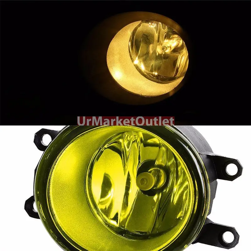 Amber Lens Chrome Housing Front Bumper Fog Light/Lamp For Toyota 11-13 Corolla 1