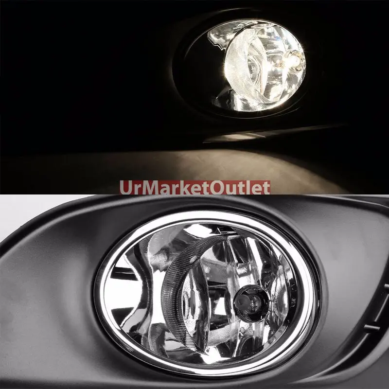 Clear Lens Chrome Housing Front Bumper Fog Light/Lamp For Chevy 11-14 Aveo/Sonic 1