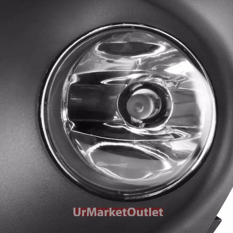 Clear Lens Oe Front Bumper Fog Light Lamp+Bezel +Switch For 07-11 Versa C11 1