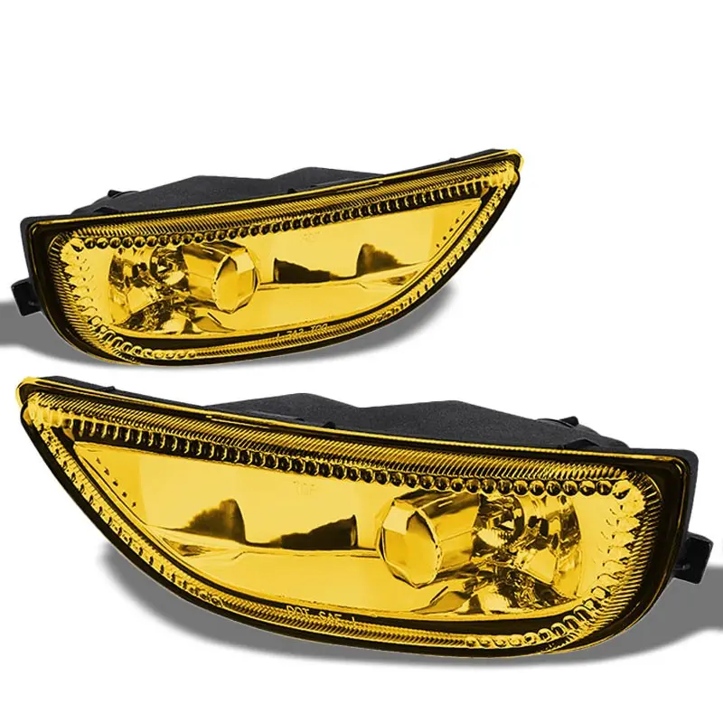 Front Bumper Driving Fog Light Lamp H3 Bulbs Amber Len For 01-02 Toyota Corolla 1