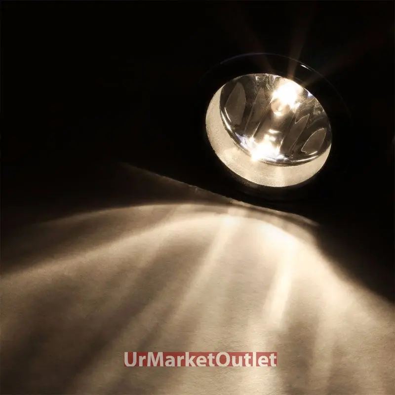 Clear Lens Replacement Bumper Round Fog Light Lamp For 06+ Nissan/Infiniti 2