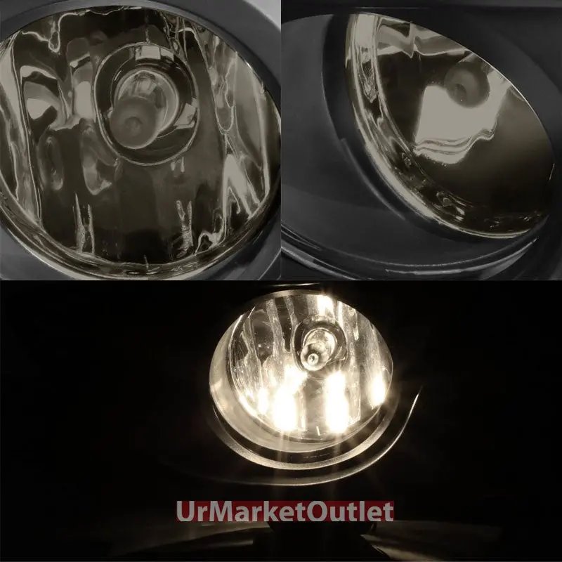 Smoke Lens Oe Front Bumper Fog Light Lamp+Bezel +Switch For 13-16 Sentra B17 1
