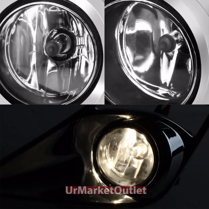 Clear Lens Bumper Fog Light Lamp Black Bezel +Switch For 13-16 Frs Gt86 Ft86 1