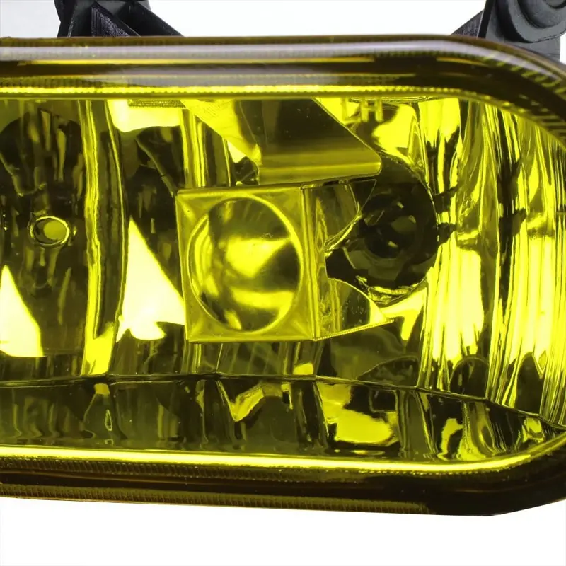 Front Bumper Driving Fog Light Lamp Kit 899 Bulbs Amber Lens For 02-06 Escalade 2