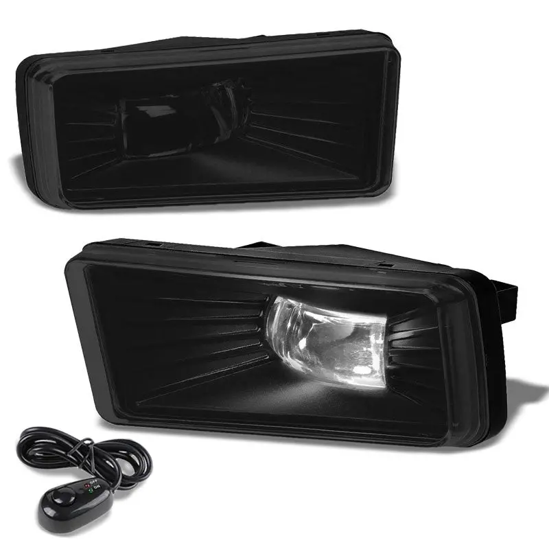 Front Bumper Driving Fog Light Lamp 12V Led Smoke Lens For 07-15 Silverado 1500 1