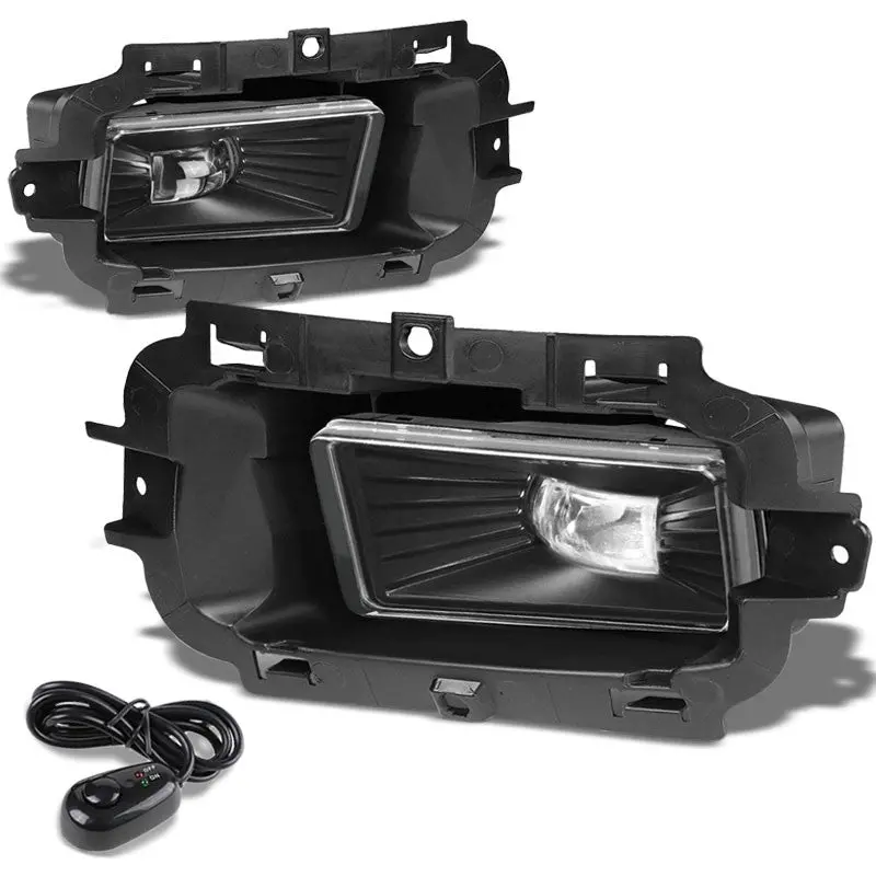 Front Driving Fog Light Lamp 12V 6000K Led Clear Lens For 14-15 Silverado 1500 1