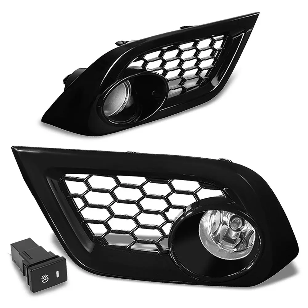 Front Bumper Clear Lens Fog Light Lamp+Bulbs For 16-18 Scion/Toyota Corolla Im 1