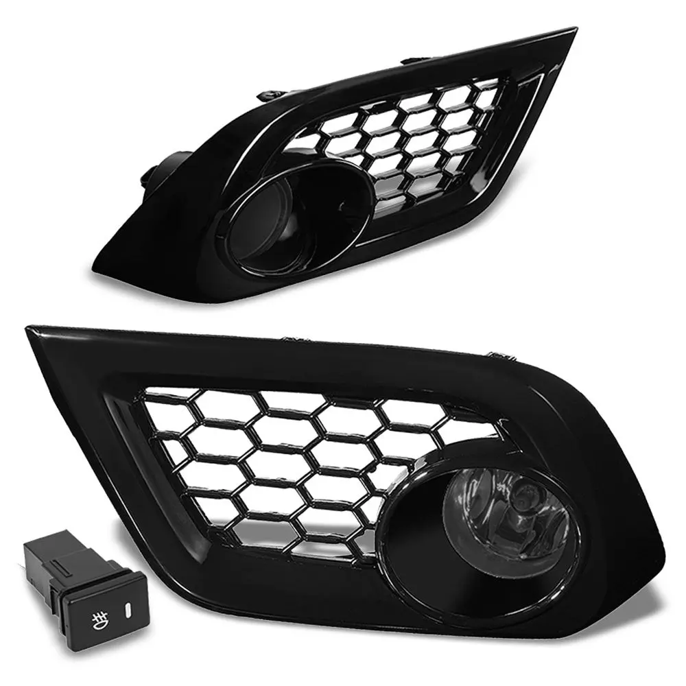 Front Bumper Smoke Lens Fog Light Lamp+Bulbs For 16-18 Scion/Toyota Corolla Im 1