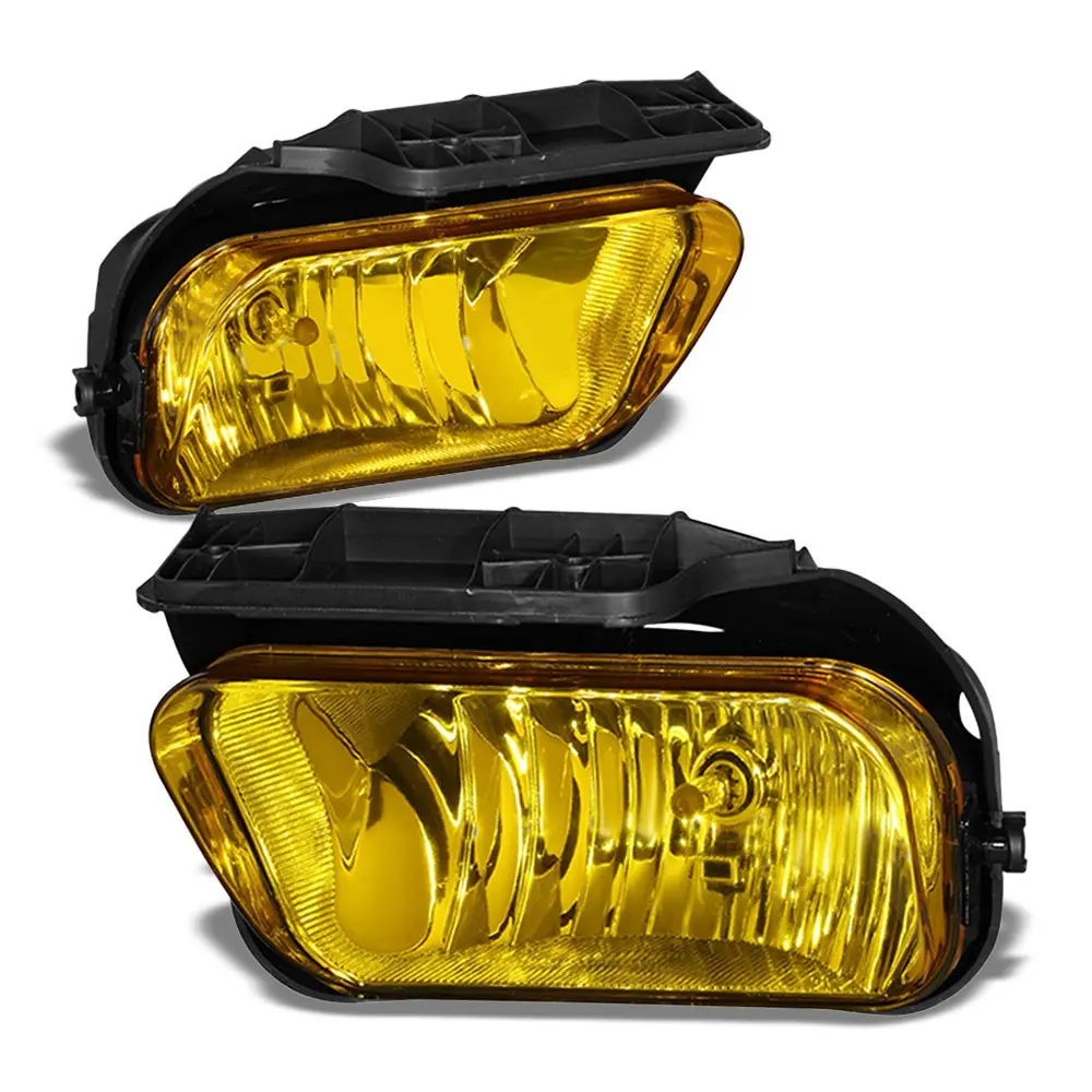 Front Bumper Amber Lens Fog Light Lamp+Bulbs For 04-07 Silverado 1500 Hd Classic 1