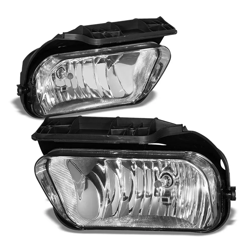 Front Bumper Clear Lens Fog Light Lamp+Bulbs For 04-07 Silverado 1500 Hd Classic 1