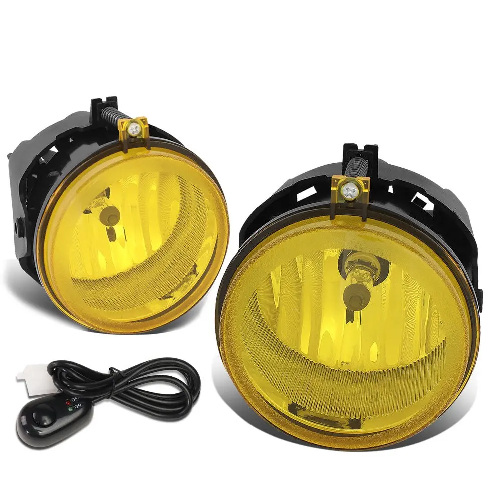 Yellow Lens Front Bumper Fog Light Lamps W/Switch For 05+ Chrysler Pacifica Sebring Town & Country 1