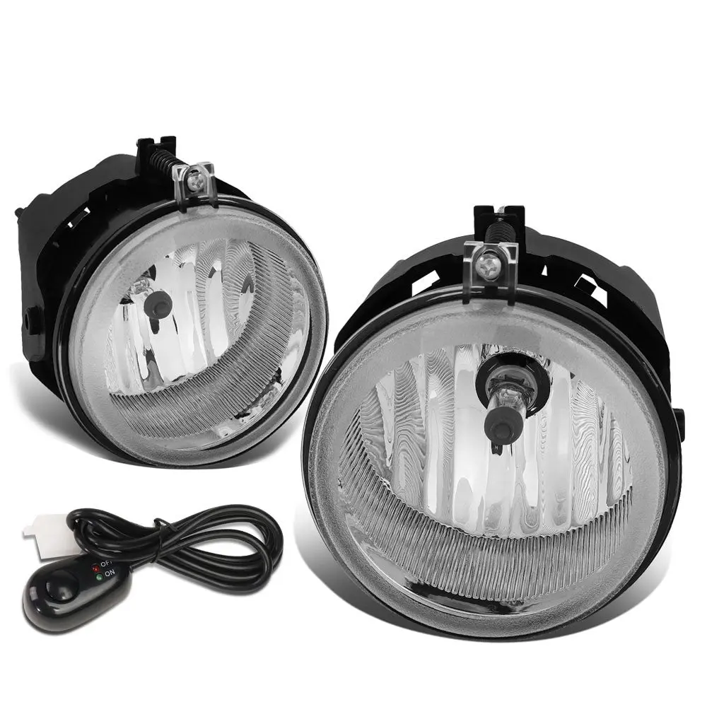 Clear Lens Front Bumper Fog Light Lamps W/Switch For 05+ Dodge Avenger Caliber Caravan Challenger Charger Nitro 1