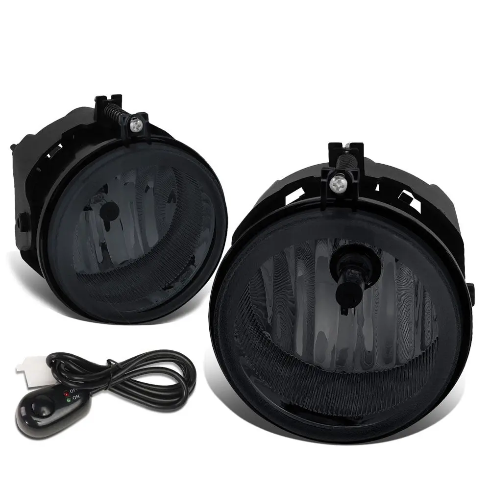 Smoked Lens Front Bumper Fog Light Lamps W/Switch For 07-09 Jeep Compass Patriot 1