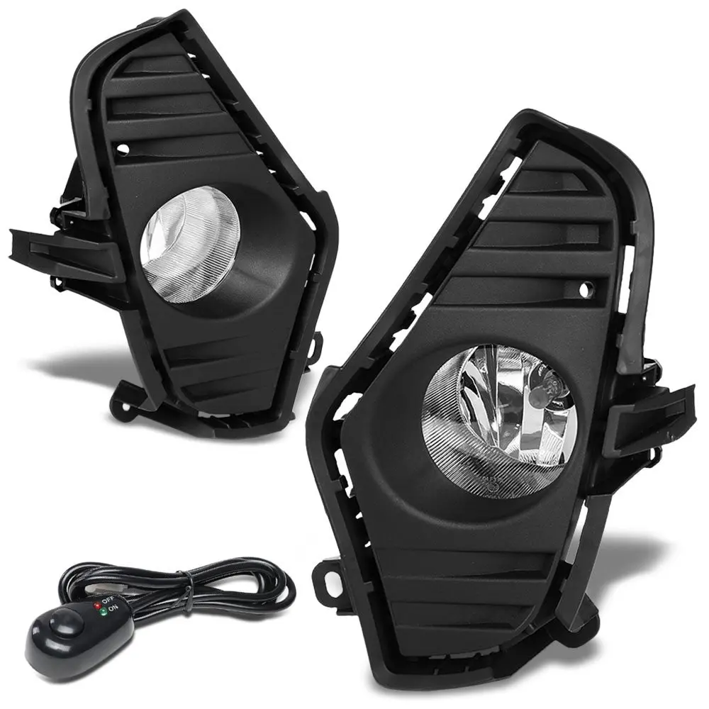 Clear Lens Reflector Bezel Cover Fog Light Kit For 19+ Toyota Rav4 Le Se Xle Xse Limited Xa50 1