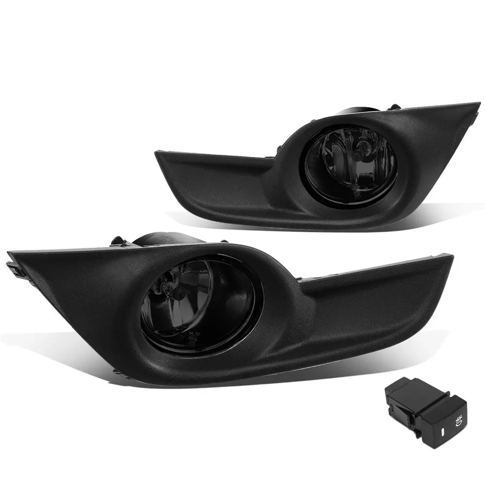 Front Bumper Replace Left/Right Halogen Fog Light W/Switch For 13-15 Altima 4Dr 1