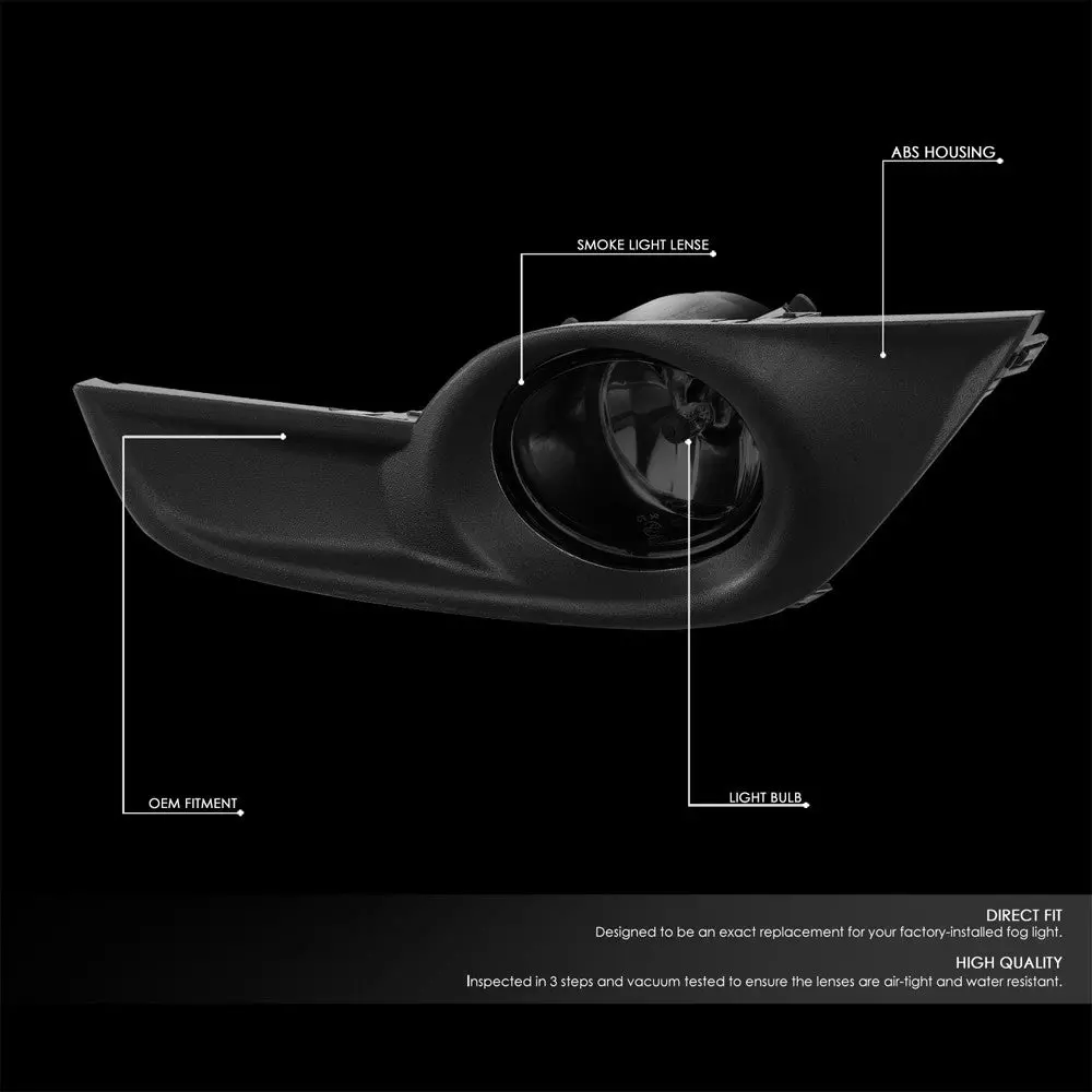 Front Bumper Replace Left/Right Halogen Fog Light W/Switch For 13-15 Altima 4Dr 2