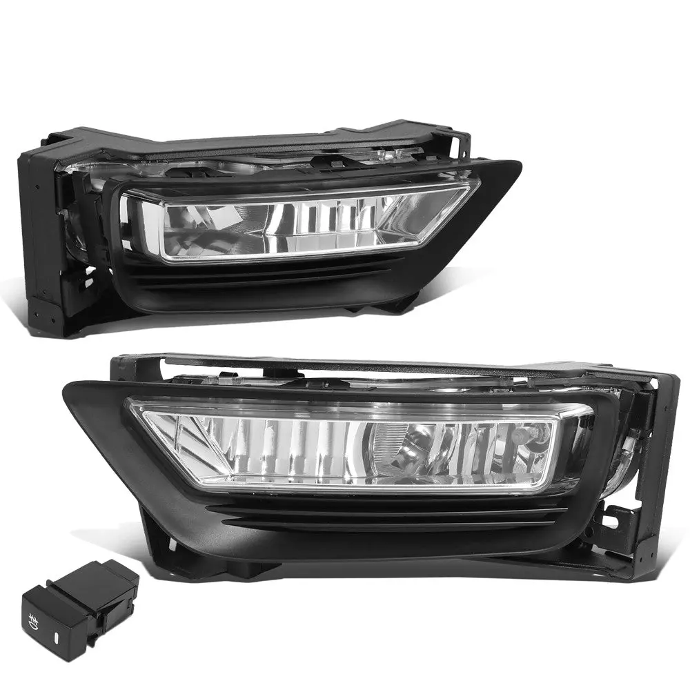 Front Bumper Replace Halogen Fog Light W/Switch For 13-15 Accord 1